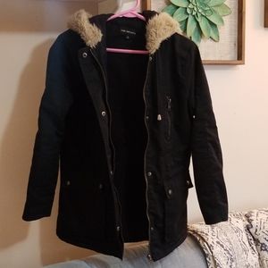 Faux Fur Lined hooded jacket